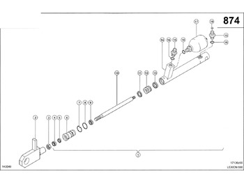 Hydraulic cylinder CLAAS