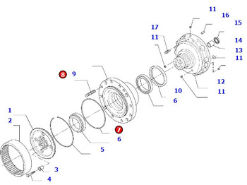 Axle and parts KOMATSU