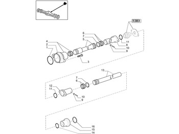 Axle and parts NEW HOLLAND