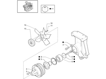 Engine and parts NEW HOLLAND