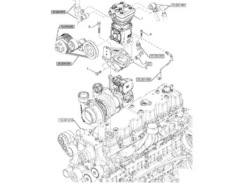 Engine and parts NEW HOLLAND