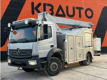 Truck, Crane truck Mercedes-Benz Atego 1530 4x4 WORKING HEIGHT 23 m / 4X4 / FULL STEEL: picture 2