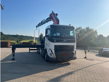 Dropside/ Flatbed truck, Crane truck Volvo FH 500 8x2 Kran F710 RA2.26: picture 2