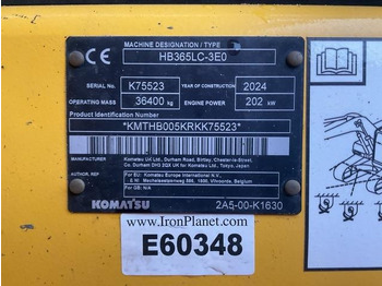 Crawler excavator Komatsu HB365LC-3EO: picture 5 Crawler excavator Komatsu HB365LC-3EO: picture 5