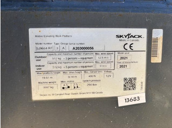 Scissor lift SkyJack SJ9664RT: picture 3