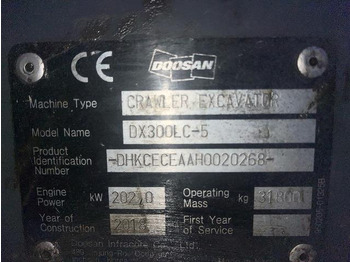 Leasing of  Doosan DX300LC-5 Doosan DX300LC-5: picture 5