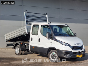 New Tipper van Iveco Daily 35C21 3-Zijdige Kipper Dubbel Cabine 210PK 3.0L Dubbellucht 3,5t Trekhaak ACC Airco LED Camera CarPlay Euro6 Tipper Benne Kieper: picture 2