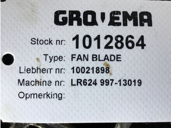 Fan Liebherr Fan Blade: picture 3 Fan Liebherr Fan Blade: picture 3