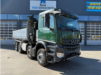 Tipper, Crane truck MERCEDES Arocs 3242 8x4 Hiab 166-4: picture 5