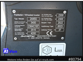 Wheel loader SCHAEFFER Schäffer 2445S Hoflader, Gabel, 127 Bstd.: picture 4 Wheel loader SCHAEFFER Schäffer 2445S Hoflader, Gabel, 127 Bstd.: picture 4