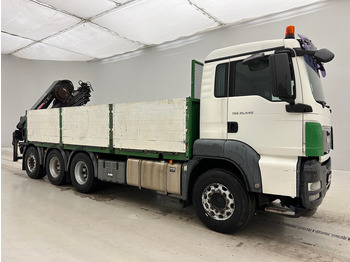Dropside/ Flatbed truck, Crane truck MAN TGS 35.440 - 8x4: picture 3