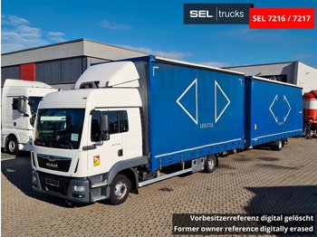 Curtain side truck MAN TGL 12.250