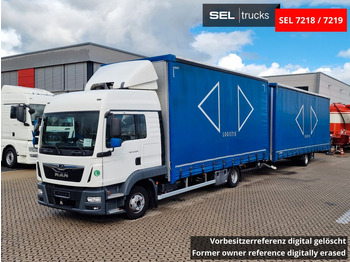 Curtain side truck MAN TGL 12.250