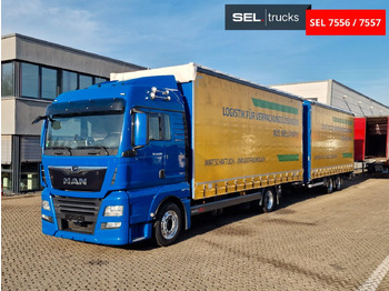 Curtain side truck MAN TGX 18.500