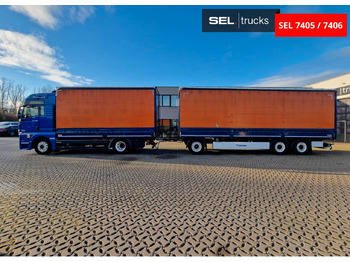 Curtain side truck MAN TGX 18.580