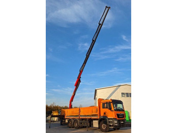 Dropside/ Flatbed truck, Crane truck MAN TGS 26.440: picture 3