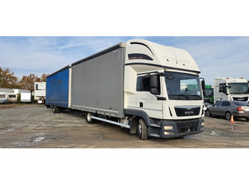 Curtain side truck MAN TGL 8.220