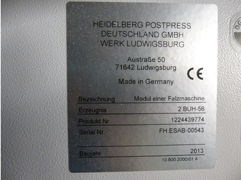 Folding machine Heidelberg Stahlfolder PFH-82 pallet feeder with SSP-82 slitter shaft station: picture 5 Folding machine Heidelberg Stahlfolder PFH-82 pallet feeder with SSP-82 slitter shaft station: picture 5