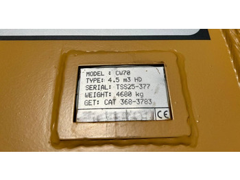 Bucket for Construction machinery CW 70 Rock Bucket: picture 4