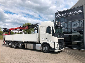 Dropside/ Flatbed truck, Crane truck Volvo FH460 8x2 TRIDEM VLA&NLA gelenkt*FASSI F215AS.24: picture 2