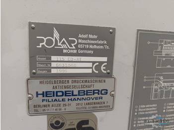 Paper cutting machine Polar 115 ED-AT: picture 3 Paper cutting machine Polar 115 ED-AT: picture 3