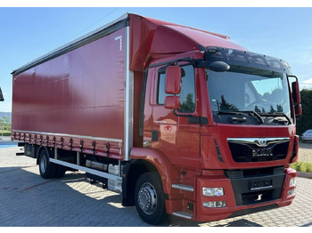 Curtain side truck MAN TGM 15.290