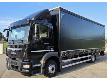 Curtain side truck MAN TGM 12.290