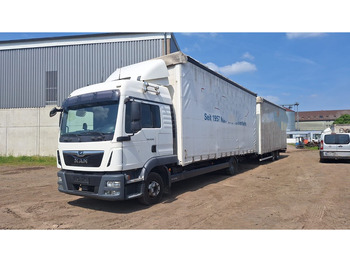 Curtain side truck MAN TGL 8.250