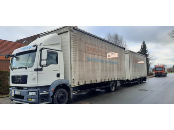 Curtain side truck MAN TGM 12.250