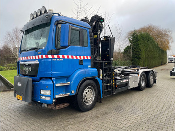 Container transporter/ Swap body truck, Crane truck MAN TGS 26.360 with palfinger Z crane, remote controled crane: picture 3 Container transporter/ Swap body truck, Crane truck MAN TGS 26.360 with palfinger Z crane, remote controled crane: picture 3