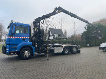 Container transporter/ Swap body truck, Crane truck MAN TGS 26.360 with palfinger Z crane, remote controled crane: picture 2 Container transporter/ Swap body truck, Crane truck MAN TGS 26.360 with palfinger Z crane, remote controled crane: picture 2