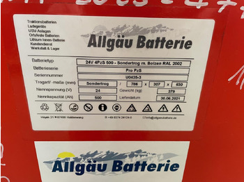 Battery for Material handling equipment 24V   4 PZS 500: picture 2