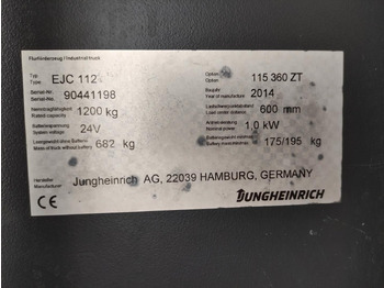 Stacker Jungheinrich EJC 112: picture 5 Stacker Jungheinrich EJC 112: picture 5