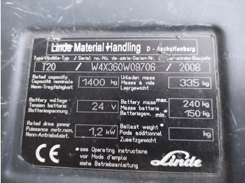 Pallet truck Linde T20-360: picture 5