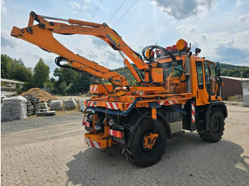 Snow removal vehicle Unimog U400 6-Zylinder 2010 405/10 405/12 NKS-Z-UGN-43K Bluetec 5 Mercedes-Benz  UGE UGN Mulag MHU 800  Mähausleger Böschungsmäher Böschungsmulcher Küpper-Weisser IMS Salzstreuer: picture 4
