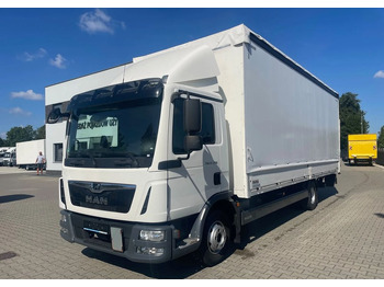 Curtain side truck MAN TGL 12.220