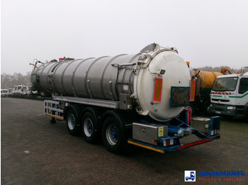 Tanker semi-trailer WHALE Vacuum tank inox 30 m3 / 1 comp + pump: picture 4