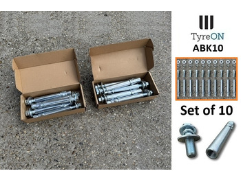 Garage equipment ABK10 set of 10 - Anchor Bolt Kit - Internal threaded plus anchor bolts: picture 4