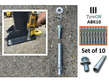 Garage equipment ABK10 set of 10 - Anchor Bolt Kit - Internal threaded plus anchor bolts: picture 2