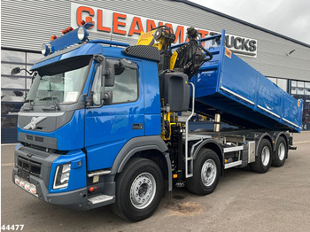 Tipper, Crane truck Volvo FMX 540 8x4 Euro 6 Fassi 36 Tonmeter laadkraan: picture 3