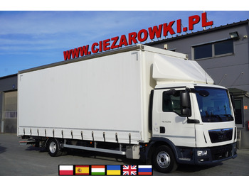 Curtain side truck MAN TGL 12.220