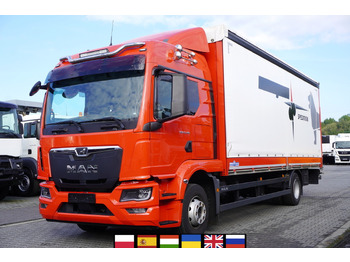 Curtain side truck MAN TGM 15.290