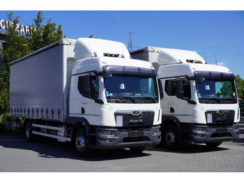 Curtain side truck MAN TGM 15.290