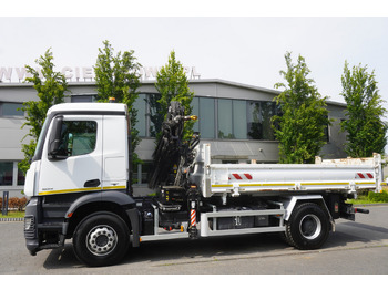 Crane truck, Crane truck MERCEDES-BENZ Arocs 1833 / 87,000 km!!! / Hds HIAB X-DUO 128 B-2 / three-sided tipper: picture 5