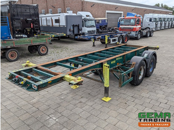 Container transporter/ Swap body semi-trailer Flandria OP CC 2A 2-Assen ROR DrumBrakes - Steel Suspension - 3110KG - 20FT (O1915): picture 4