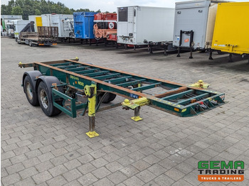 Container transporter/ Swap body semi-trailer Flandria OP CC 2A 2-Assen ROR DrumBrakes - Steel Suspension - 3110KG - 20FT (O1915): picture 3