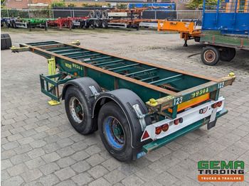Container transporter/ Swap body semi-trailer Flandria OP CC 2A 2-Assen ROR DrumBrakes - Steel Suspension - 3110KG - 20FT (O1915): picture 2