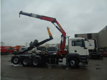 Hook lift truck, Crane truck MAN TGS 35.440 + PALFINGER 24500 + 8X4 + EURO 5 + REMOTE: picture 4
