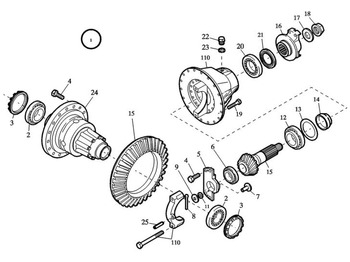 Differential gear CASE