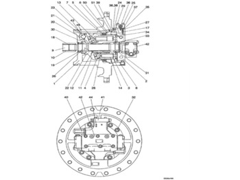 New Hydraulic motor for Construction machinery Kobelco LC15V00007F3 - LC15V00007F1: picture 3 New Hydraulic motor for Construction machinery Kobelco LC15V00007F3 - LC15V00007F1: picture 3